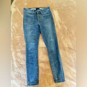 Pilcro and the Letterpress High Rise Denim Legging size 28